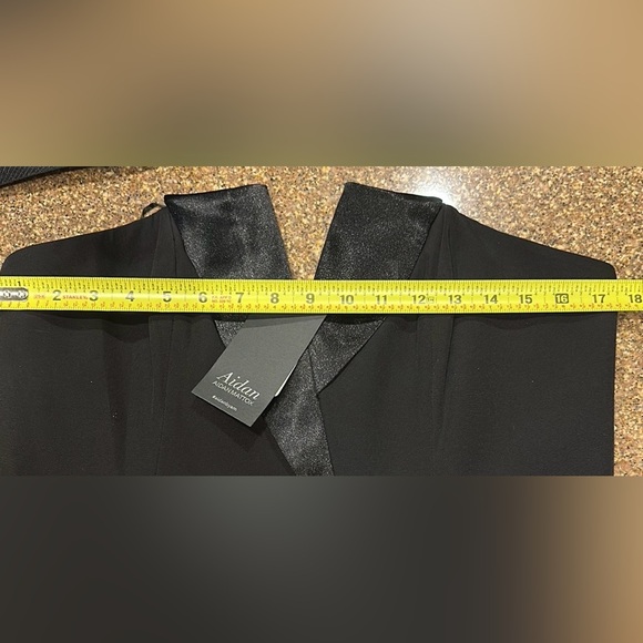 Aidan Mattox Black Jumpsuit with Flowing Silhouette - Picture 7 of 7